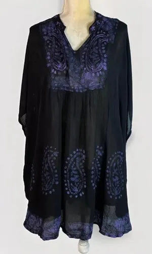 Tamsy tie dye tunic one size womens READ thumbnail 1