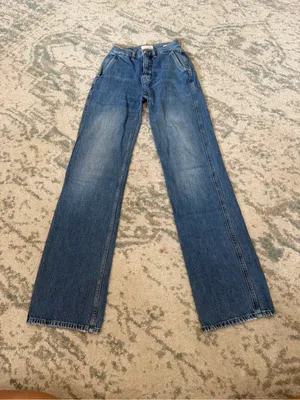 FRAME Le Jane Jeans Size 23 High Rise Straight Leg 32.5” Inseam thumbnail 2