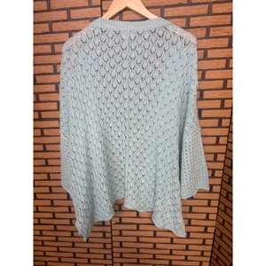 POL Light Blue Open‎ Knit Cardigan With Pockets Size Small thumbnail 2
