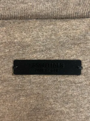 Fear of God University Essentials Tan Crewneck Long Sleeve Cotton Shirt Size 8 thumbnail 7