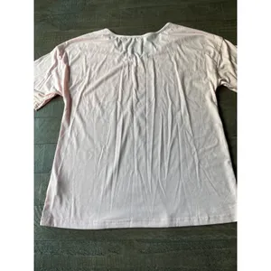 Women's Pink‎ V Neck Short Sleeve Tee Size Large thumbnail 9