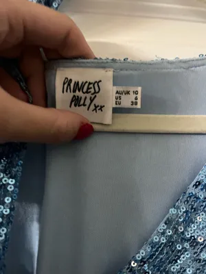 Princess Polly Sequin wrap mini dress thumbnail 3