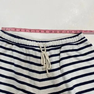 Aerie Navy White Striped Lounge Shorts XL Drawstring Soft Comfy thumbnail 4