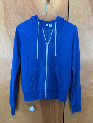 H&M Royal Blue Zip Up Hoodie thumbnail 1