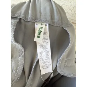 Halara High Waisted Pleated‎ Wide Leg Trousers Grey Athleisure Pants Size Large thumbnail 4