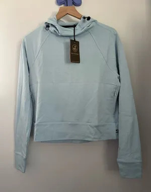 Swannies Medium NEW Emma Hoodie Sky Baby Blue Drawcord Athletic Golf Pastel thumbnail 1