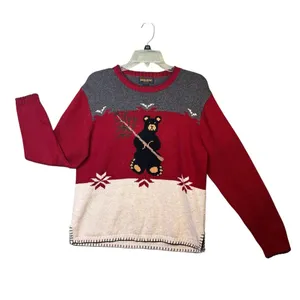 Woolrich Sweater Bear Christmas Holiday Pullover Cute Winter Cozy Gift thumbnail 11