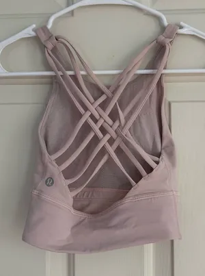 Lululemon light pink sports bra thumbnail 1