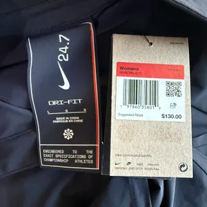Nike 24.7 Dri-FIT Women's Oversized Button Down Woven Shirt Black NWT Size Large thumbnail 9