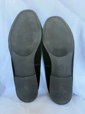 Charming Charlie Emerald Green Velvet Horsebit Loafers Size 7 thumbnail 9