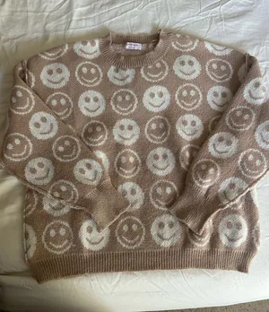Smiley Sweater Brown thumbnail 1