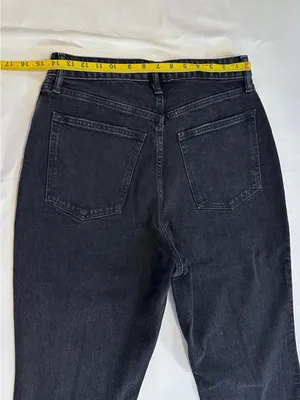 NWT Abercrombie & Fitch Curve Love HR Vintage Flare Jeans – Black Pintuck 30/10R thumbnail 13