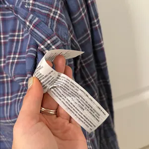 Abercrombie & Fitch Blue Cotton Flannel thumbnail 7