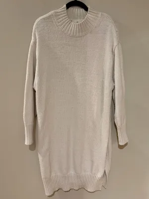 H&M Cream Knit Sweater Dress thumbnail 2