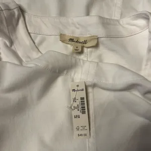 Women’s Madewell Puff-Sleeve Tee White Size Small NWT #NT331 thumbnail 6