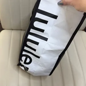 Lululemon Monochrome Tote Bag Storage Carry thumbnail 4