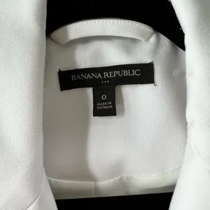 Banana Republic White Sleeveless Blazer Vest thumbnail 15
