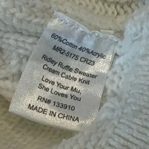 Show Me Your Mumu Ridley Ruffle Sweater size Medium thumbnail 3
