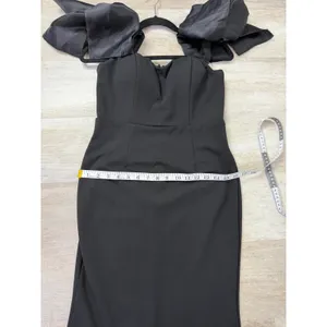Lulus Pristine Sensation Black Bow Off-the-Shoulder Maxi Dress Size Medium thumbnail 11