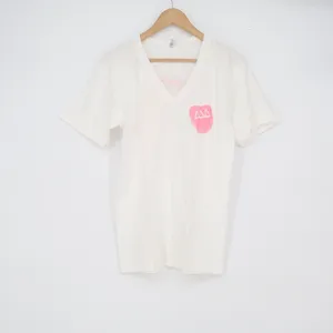 American Apparel Delta Delta Delta Tri Delta Crush 2010 V-Neck T-Shirt White S thumbnail 2