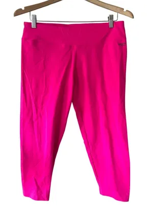 Kensie Performance Neon Pink Cropped Leggings Size XL thumbnail 1