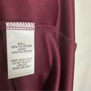 Lulu’s Lost in the Moment Maxi Gown Burgundy Bridesmaid Dress Size Small NWT thumbnail 14