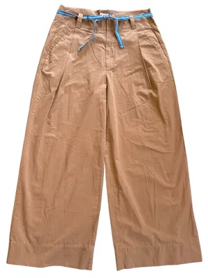 NWT Free People Wide Leg Buckle Back Pants Tobacco Brown Size 12 Retail $148.00 thumbnail 8