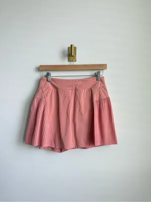 Nike Women's Coral Pleated Athletic Tennis Skort Built In Shorts Small thumbnail 3