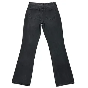 PISTOLA Alexa High Rise Flare‎ Jeans 28" Black Split Hem Goth Grunge Minimalist thumbnail 4