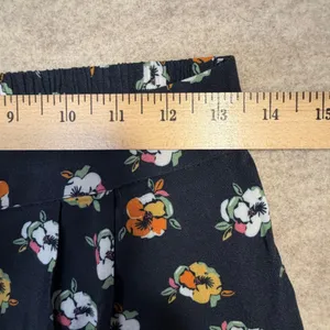 Caralyn Mirand x The Drop Navy Floral Print Wide‎ Leg Viscose Pants Small Boho thumbnail 7