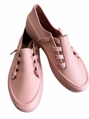 Melissa Ulitsa Sneakers Women’s Size 7 Pink Jelly Platform Slip On Preppy Summer thumbnail 4