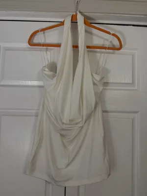 superdown White Halter Mini Dress thumbnail 2
