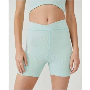 Free People Movement‎ NWT Free Throw Shorts Mint Turquoise Medium Crossover thumbnail 3