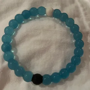 Clear ocean blue lava bracelet thumbnail 1