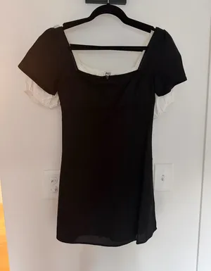 Princess Polly Black Square Neck Dress thumbnail 1