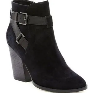Cole Haan Black‎ Minna Grand OS Suede Booties B91 thumbnail 1