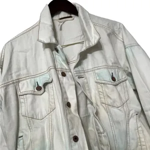 FREE PEOPLE Tie Dye Denim Jean Jacket Coat thumbnail 8