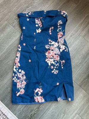 Hello Molly Mini Dress Blue Floral thumbnail 1