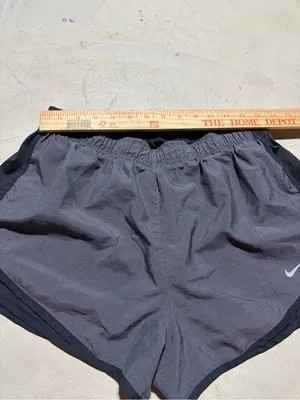 Nike Women’s charcoal and Black Running Shorts large thumbnail 4