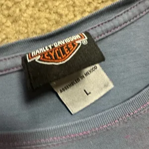 Harley Davidson Caliente San Antonio Motorcycle Graphic Tie Dye Tee size large thumbnail 4