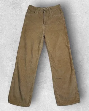 Levi's Premium Womens Ribcage Straight Ankle Corduroy Pants Size 26 Brown Tan thumbnail 1