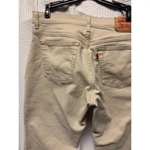 Levi's 550 Relaxed Boot Cut‎ Women Khaki Cotton Spandex Jeans Size 12 M thumbnail 10