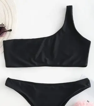 Zaful One Shoulder Bikini Top thumbnail 2