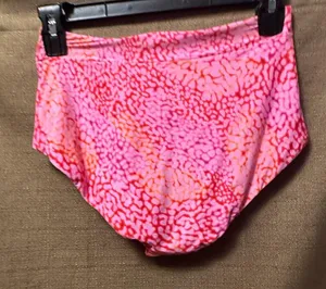 NWT Seafolly Sea Skin Retro High Rise Swim Bikini Bottoms Fuchsia Rose Size 6 thumbnail 4