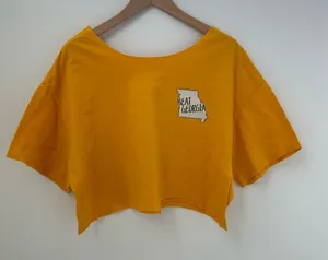 Beat Georgia Mizzou Off The Shoulder Crop Top thumbnail 1