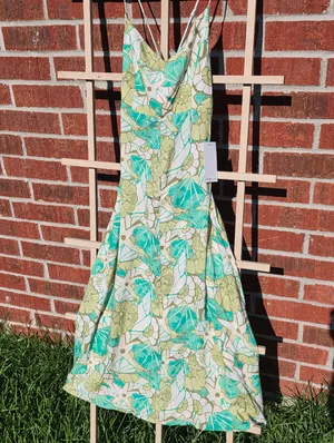 O'Neill Leona Tie-Back Sleeveless Midi Dress L thumbnail 4