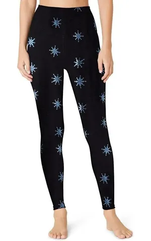 Beyond Yoga High Waisted Leggings FK3243 Foil Snowflake SMALL NEW 774 thumbnail 1