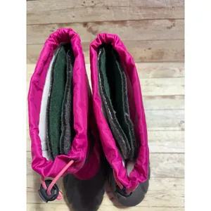 Sorel Flurry Weather Resistant Snow Boots Women's Size 6 Pink Rubber Sole thumbnail 5