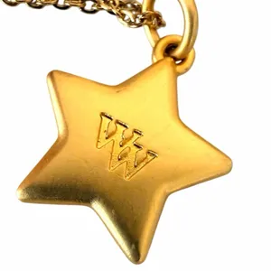 Vintage Weight Watchers WW Gold Tone Star Achievement Charm Necklace thumbnail 6