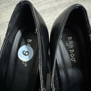 BAMBOO Black Academia‎ Platform Mary Jane Pumps Chucky Heel 9 Faux Leather Y2K thumbnail 5